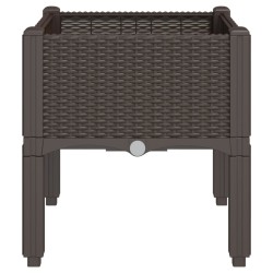 Jardinière avec pieds marron 40x40x42 cm PP 557414557414