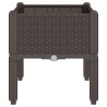 Jardinière avec pieds marron 40x40x42 cm PP 557414557414