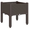 Jardinière avec pieds marron 40x40x42 cm PP 557414557414