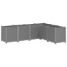 Jardinière gris clair 160x120x53 cm polypropylène 557417557417