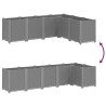 Jardinière gris clair 160x120x53 cm polypropylène 557417557417