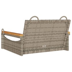 Balancelle gris 63x62x40 cm résine tressée 557421557421