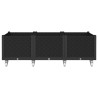 Jardinière à roulettes noir 150x80x54 cm PP 557422557422