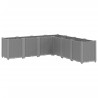 Jardinière gris clair 160x160x53 cm polypropylène 557424557424