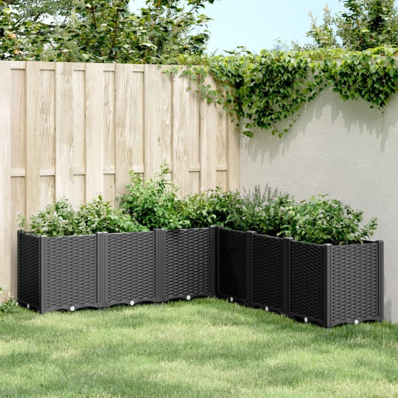 Jardinière noir 160x160x53 cm polypropylène 557425557425
