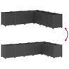 Jardinière noir 160x160x53 cm polypropylène 557425557425