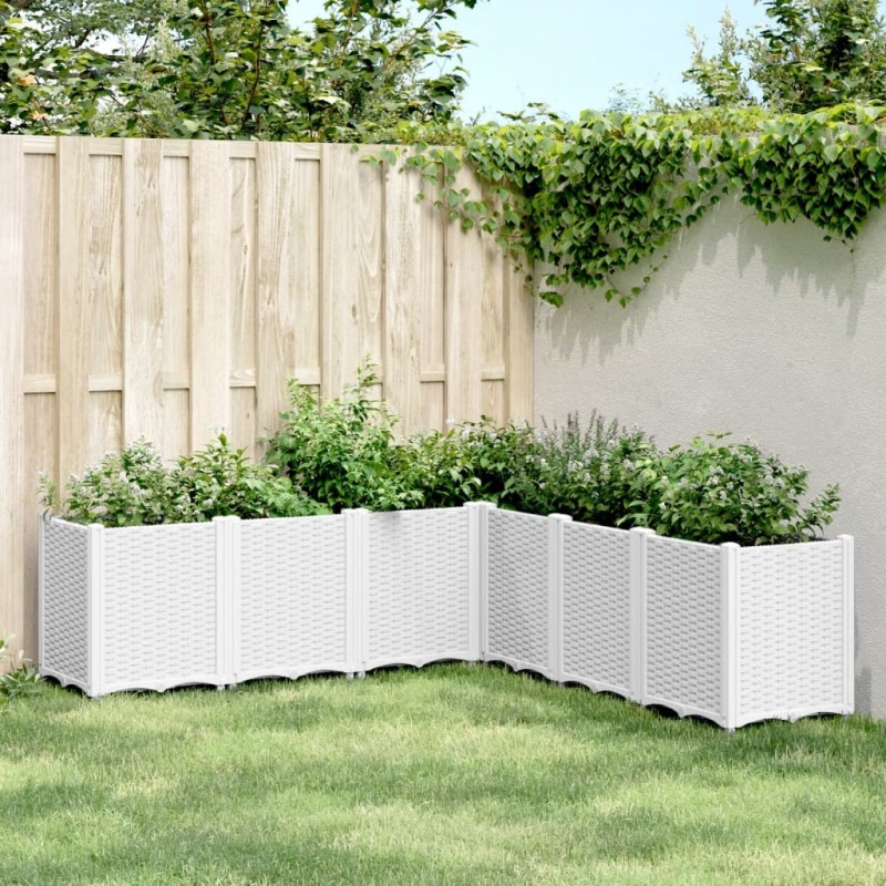 Jardinière blanc 160x160x53 cm polypropylène 557426557426