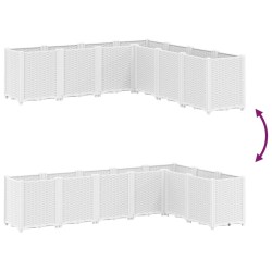 Jardinière blanc 160x160x53 cm polypropylène 557426557426