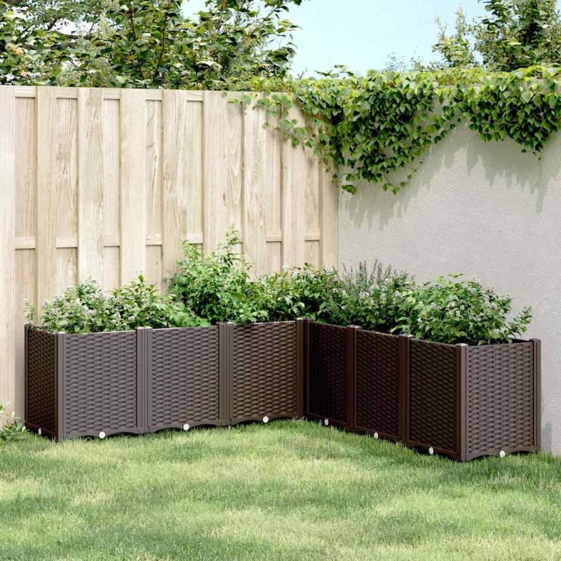 Jardinière marron 160x160x53 cm polypropylène 557428557428