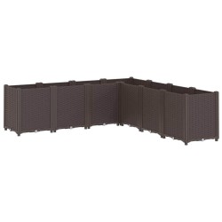 Jardinière marron 160x160x53 cm polypropylène 557428557428
