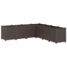 Jardinière marron 160x160x53 cm polypropylène 557428557428