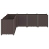 Jardinière marron 160x160x53 cm polypropylène 557428557428