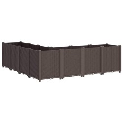 Jardinière marron 160x160x53 cm polypropylène 557428557428