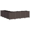 Jardinière marron 160x160x53 cm polypropylène 557428557428