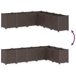Jardinière marron 160x160x53 cm polypropylène 557428557428