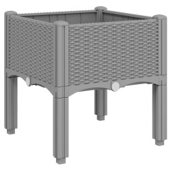 Jardinière avec pieds gris clair 40x40x42 cm PP 557430557430