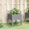 Jardinière avec pieds gris clair 40x40x42 cm PP 557430557430