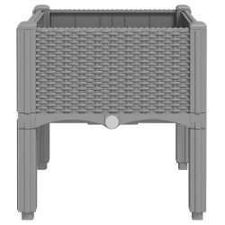 Jardinière avec pieds gris clair 40x40x42 cm PP 557430557430