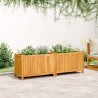 Jardinière avec doublure 153x38,5x50 cm bois massif d'acacia 557440557440