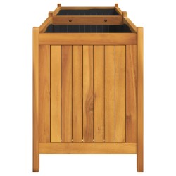 Jardinière avec doublure 153x38,5x50 cm bois massif d'acacia 557440557440