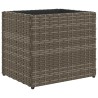 Jardinière gris 36x30x32 cm résine tressée 557442557442