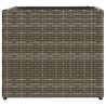 Jardinière gris 36x30x32 cm résine tressée 557442557442