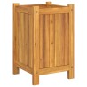 Jardinière avec doublure 31x31x50 cm bois massif d'acacia 557444557444
