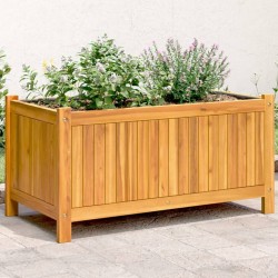 Jardinière avec doublure 80x42x40 cm bois massif d'acacia 557448557448