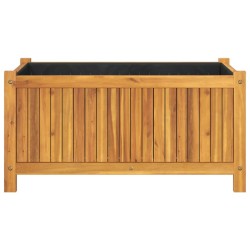 Jardinière avec doublure 80x42x40 cm bois massif d'acacia 557448557448