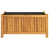 Jardinière avec doublure 80x42x40 cm bois massif d'acacia 557448557448