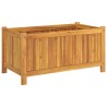 Jardinière avec doublure 80x42x40 cm bois massif d'acacia 557448557448