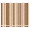 Tissu de remplacement pour auvent rayures multicolores 4x3 m 557453557453