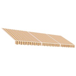 Tissu de remplacement pour auvent rayures multicolores 5x3,5 m 557454557454