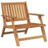 Banc de Relaxation 2 pcs Marron Bois d'Acacia Massif 557457557457
