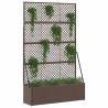 Jardinière Treillis Marron 105 x 30 x 170 cm Métал 557458557458