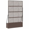 Jardinière Treillis Marron 105 x 30 x 170 cm Métал 557458557458