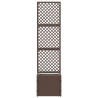 Jardinière Treillis Marron 35 x 30 x 135 cm Métал 557459557459