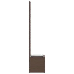 Jardinière Treillis Marron 35 x 30 x 135 cm Métал 557459557459