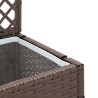 Jardinière Treillis Marron 35 x 30 x 135 cm Métал 557459557459
