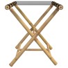 Porte-bagages pliant 62x42x50,5 cm bambou 557460557460