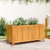 Jardinière avec doublure 99,5x38x50 cm bois massif d'acacia 557462557462