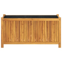 Jardinière avec doublure 99,5x38x50 cm bois massif d'acacia 557462557462