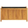 Jardinière avec doublure 99,5x38x50 cm bois massif d'acacia 557462557462