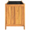 Jardinière avec doublure 99,5x38x50 cm bois massif d'acacia 557462557462