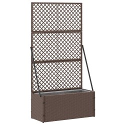 Jardinière Treillis Marron 70 x 30 x 135 cm Métал 557470557470