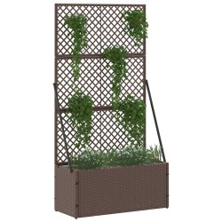 Jardinière Treillis Marron 70 x 30 x 135 cm Métал 557470557470