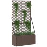 Jardinière Treillis Marron 70 x 30 x 135 cm Métал 557470557470