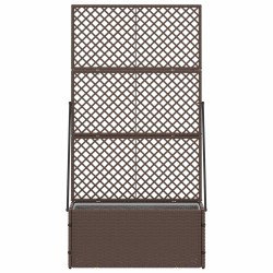 Jardinière Treillis Marron 70 x 30 x 135 cm Métал 557470557470