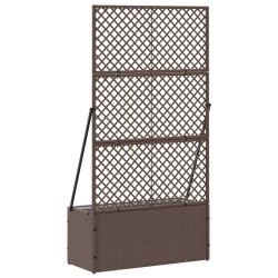Jardinière Treillis Marron 70 x 30 x 135 cm Métал 557470557470