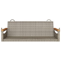 Balancelle gris 109x62x40 cm résine tressée 557473557473
